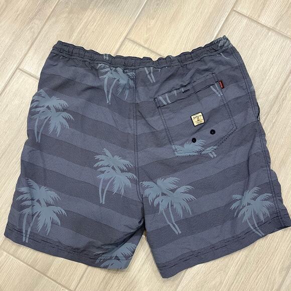 Tommy Bahama Men's LG Gray Palm Tree Print University Of Florida Bathing Suit - Picture 4 of 5